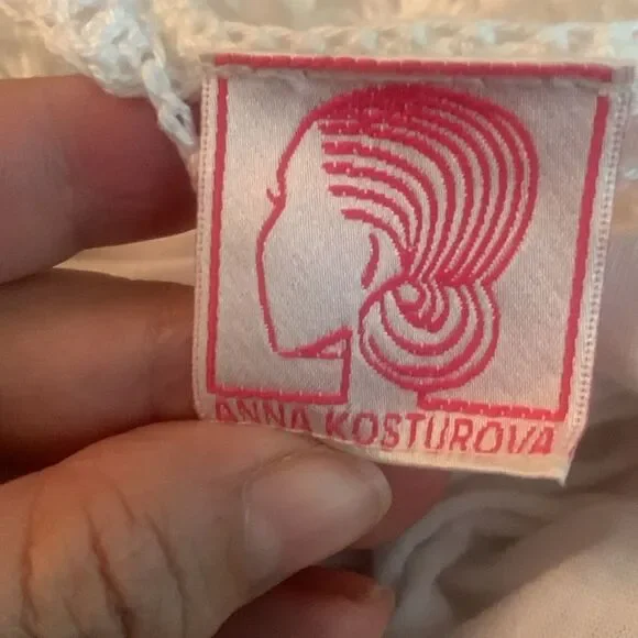 Anna Kosturova Cotillion handmade Crochet Midi Dress - size S - Picture 10 of 11